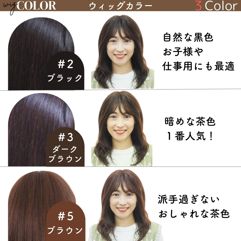 医療用ウィッグ・商品イメージ/カラー