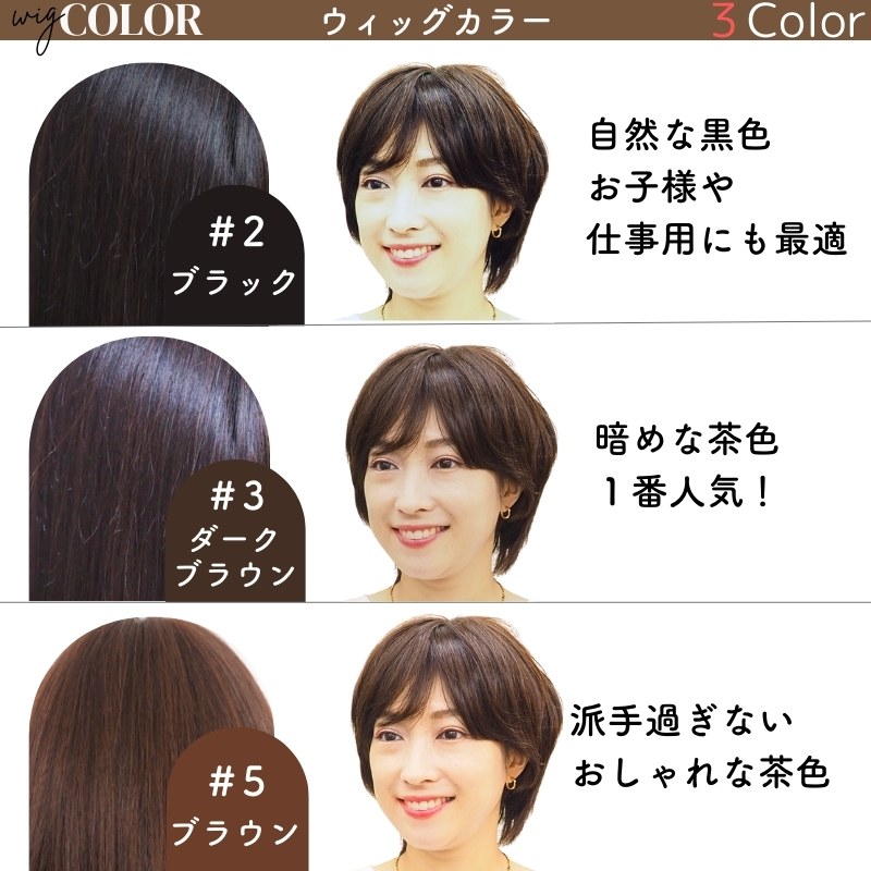 医療用ウィッグ・商品イメージ/カラー 医療用ウィッグ・商品イメージ/カラー