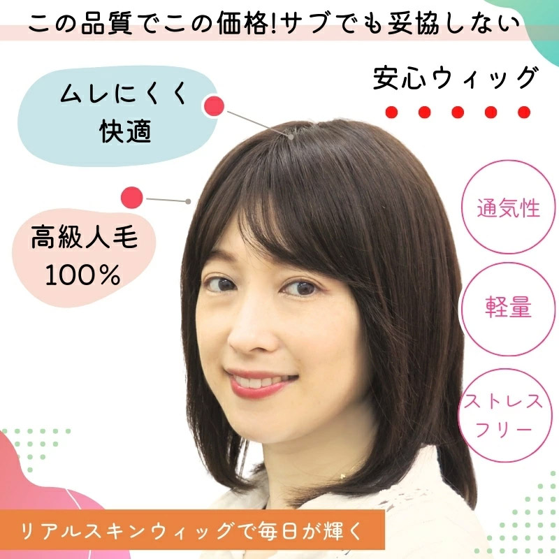 ロングボブ-医療用ウィッグ ロングボブ-医療用ウィッグ