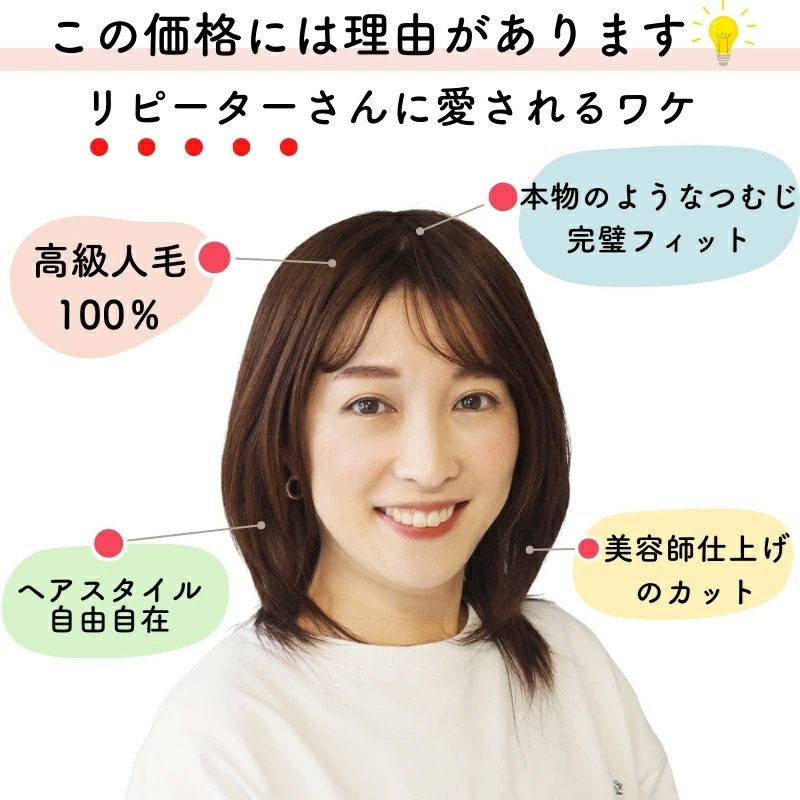 リーフセミディ-医療用ウィッグ
