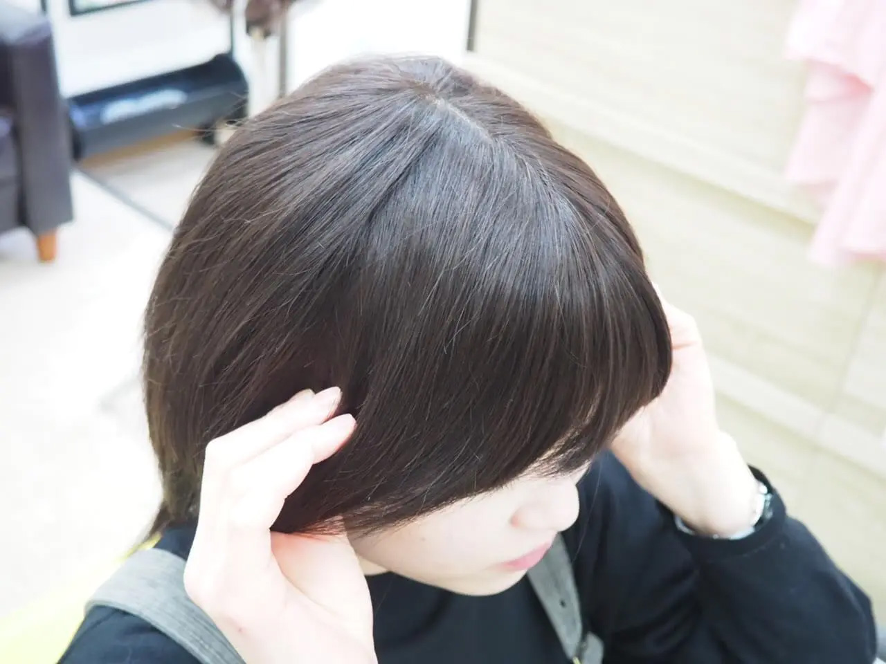 医療用ウィッグ/深く装着