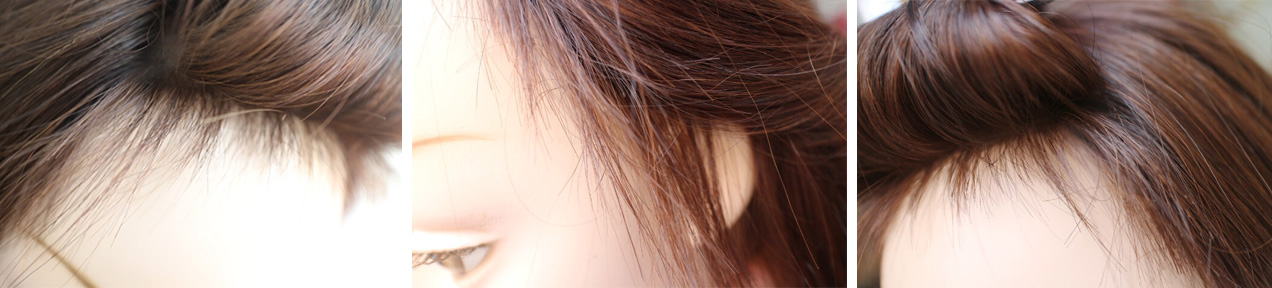 医療用ウィッグのもみあげ 医療用ウィッグのもみあげ