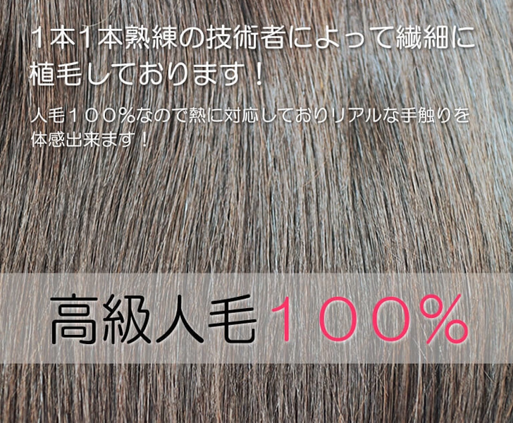 抗がん剤治療と医療用ウィッグ/人毛100％