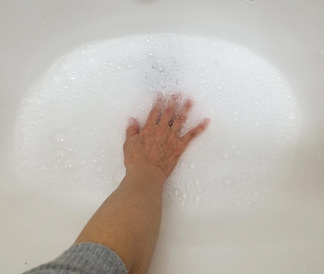 医療用ウィッグのシャンプー