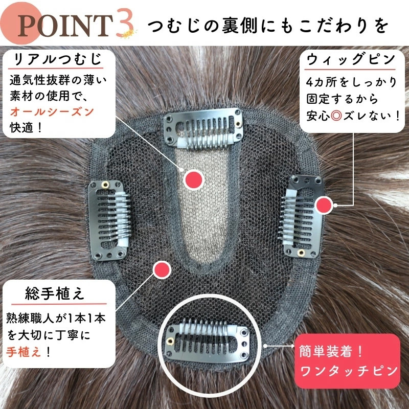 ヘアピース/裏側・ベースネット ヘアピース/裏側・ベースネット