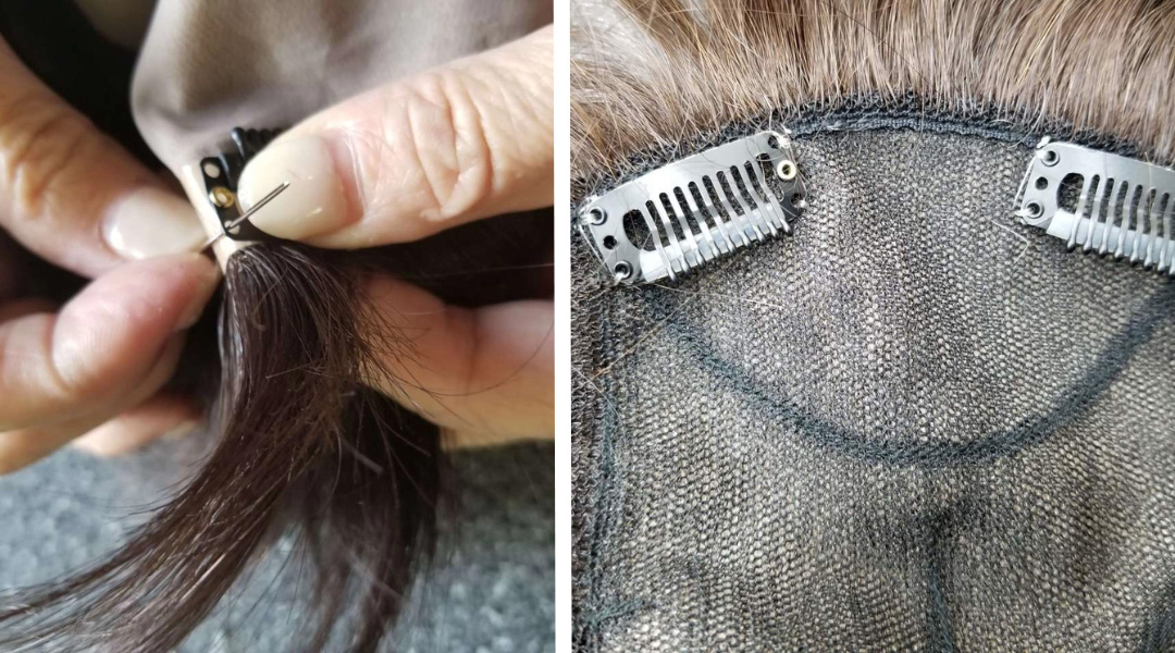 ウィッグピンの位置の変更 ウィッグピンの位置の変更