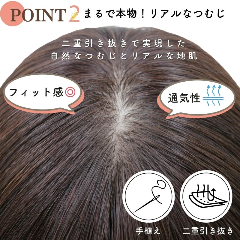 ヘアピース/まるで本物のような、リアルなつむじ ヘアピース/まるで本物のような、リアルなつむじ