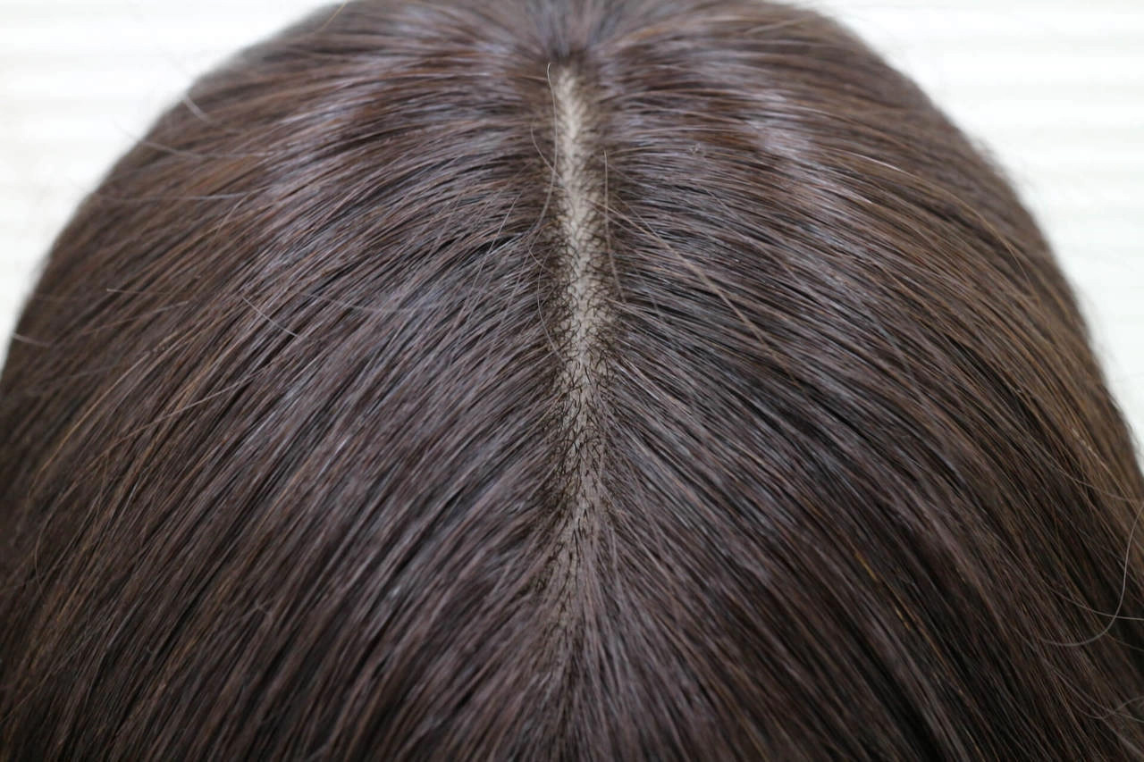 ふんわり髪つむじヘアピース/皮膚部分