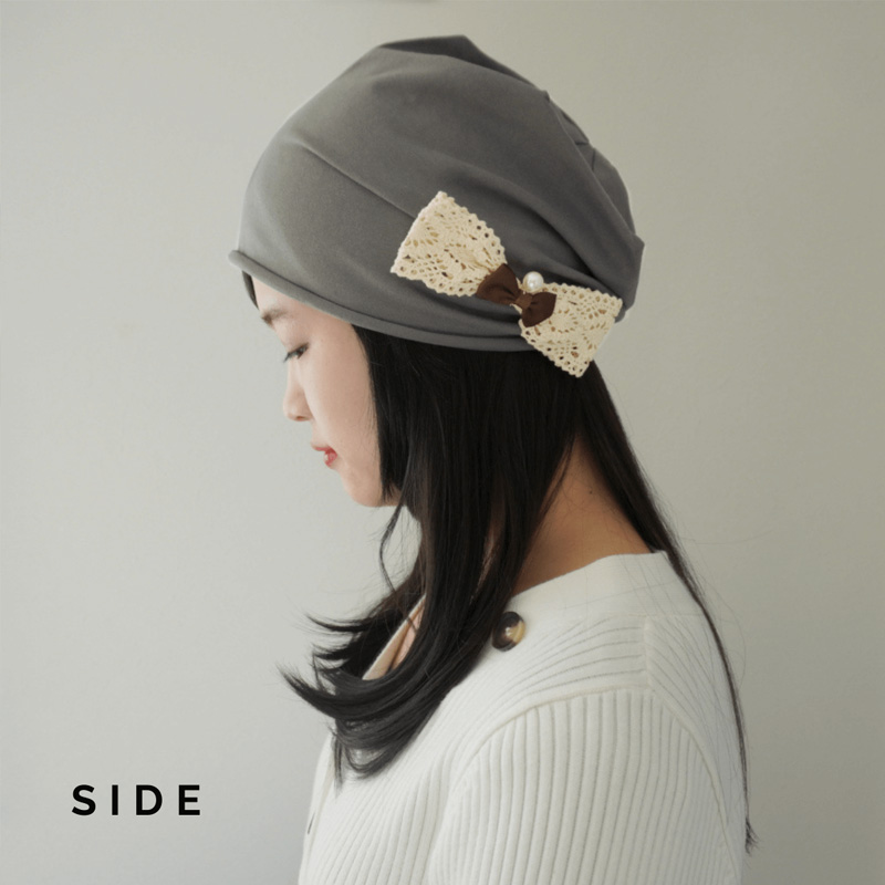 毛付き帽子（ロング）/サイド