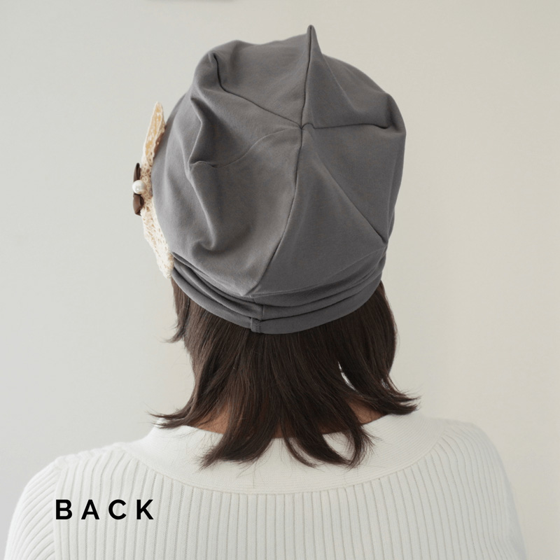 毛付き帽子（ショート）後ろ