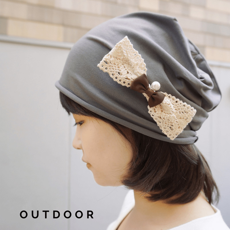 毛付き帽子（ショート）アウトドア