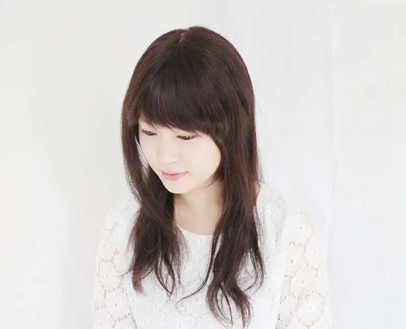 通気性リアルスキンワイドハーフウィッグBタイプ/サイド