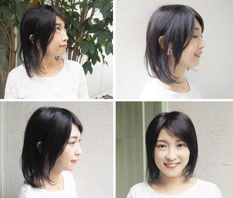 就活時のヘアピース・ハーフウィッグ