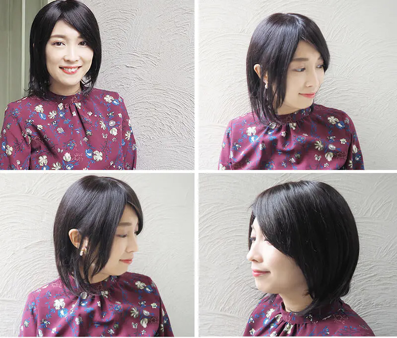 就活時のヘアピース・ハーフウィッグ