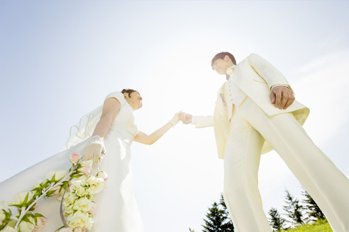 結婚式に