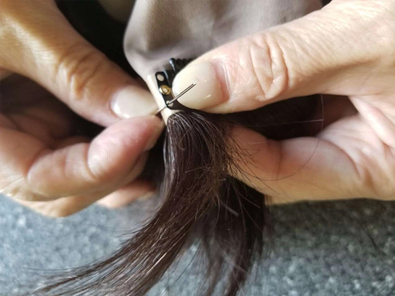 ウィッグピン（クリップ）の縫い付け方法2