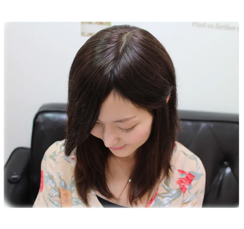ふんわり髪つむじヘアピース