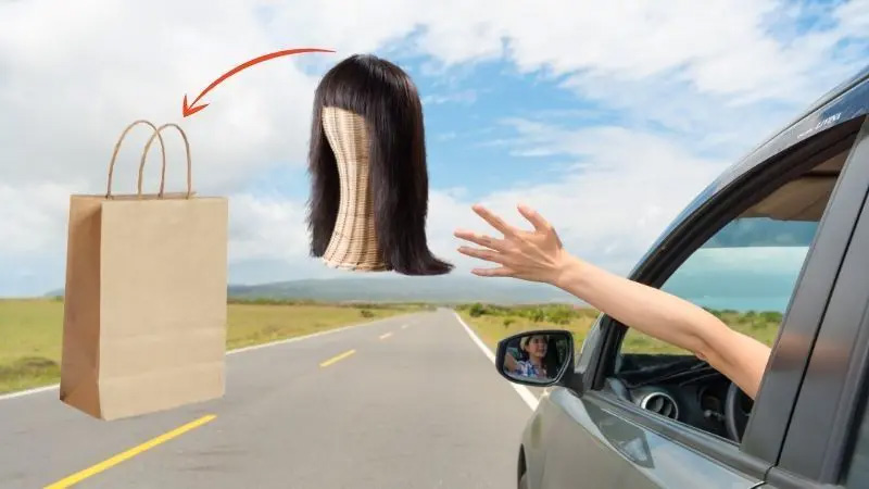 医療用ウィッグスタンド/お泊りや旅行で