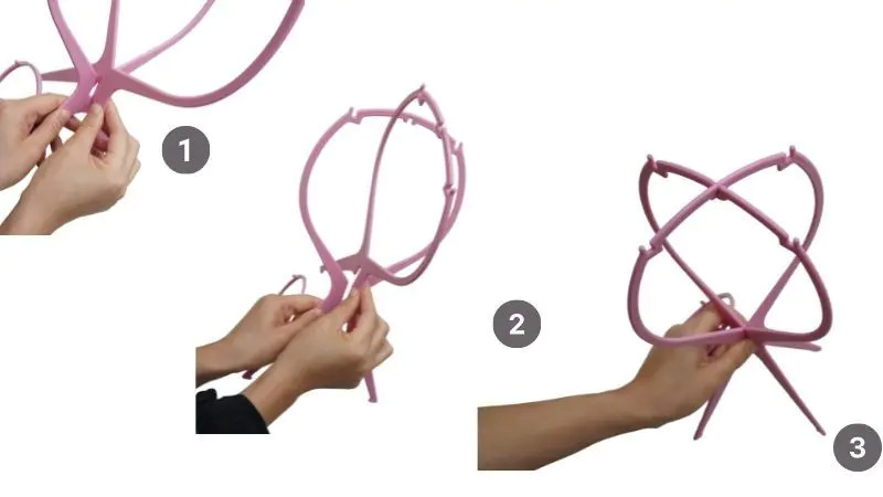 ウィッグスタンドの組み立て方1